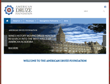 Tablet Screenshot of americandruzefoundation.org